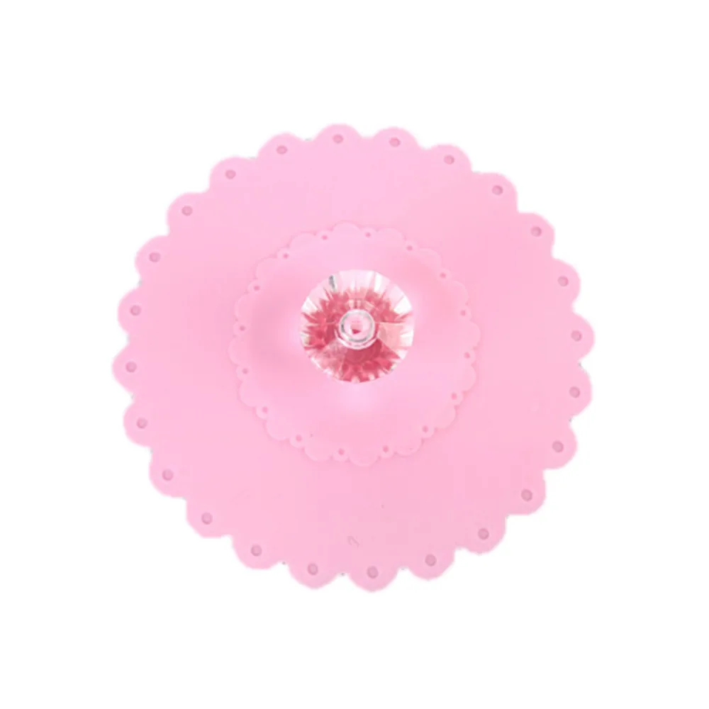 Supreme Diamond крышки герметичная, силиконовая крышка кофейной кружки Крышка всасывания герметичное уплотнение теплоизоляция крышка чашки пыленепроницаемый - Цвет: Pink