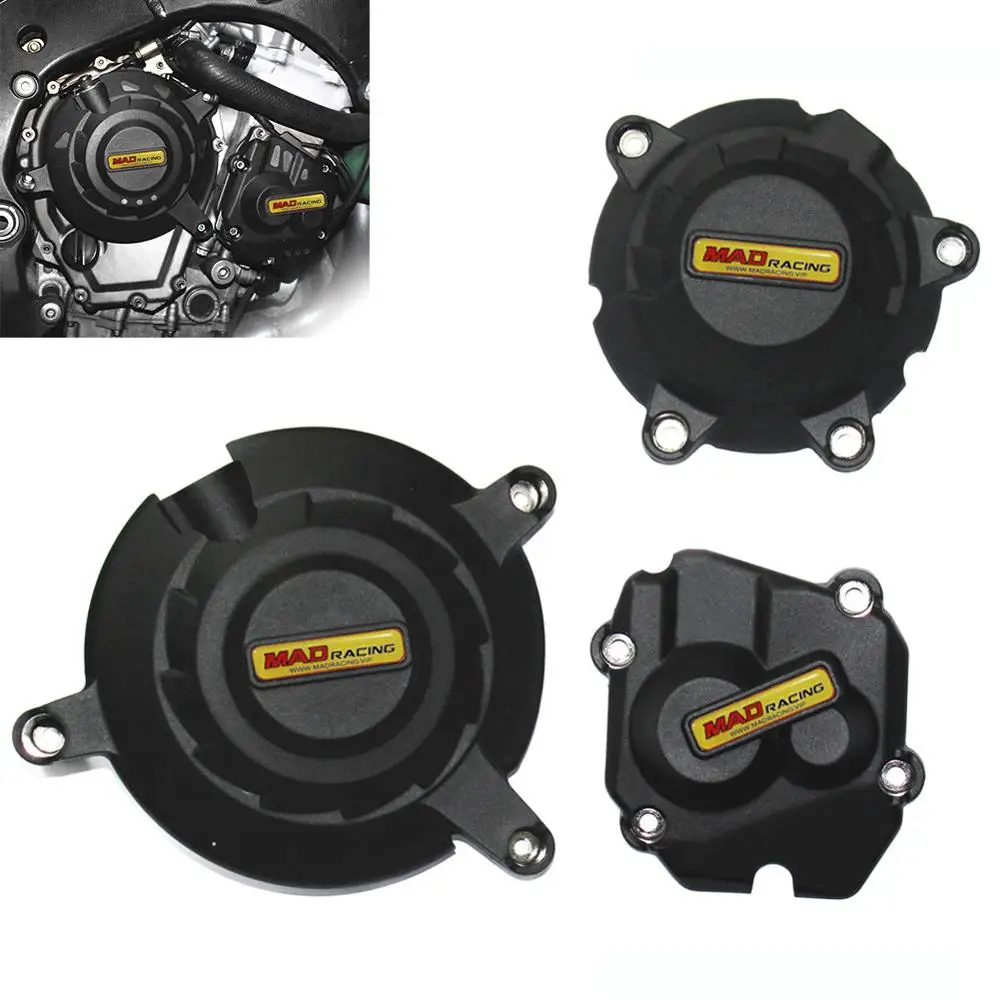

for kawasaki zx10r ZX-10R Motorcycles Engine Cover Protection case Engine Guard Black Protective Cover Frame Slider 2011-2017