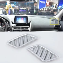 Автомобильный Стайлинг 2 шт. ABS матовый внутренний верхнее вентиляционное отверстие выход крышка отделка для Mitsubishi Eclipse Cross левый руль