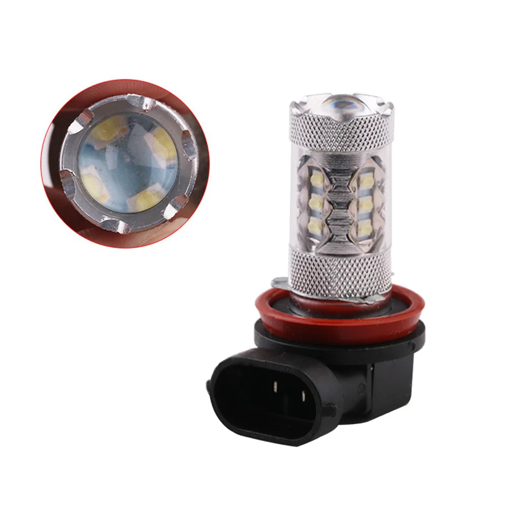 2 шт. автомобисветодиодный светодиодные лампы 80 Вт H8/H11 9006 9005 H7 H4 H3 H1 2828 SMD 12 В|led light