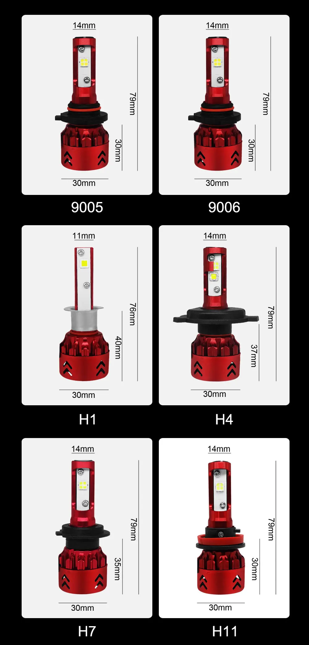 Roadsun H7 H4 Автомобильный светодиодный фары для H11 светодиодный H1 9005 HB3 9006 HB4 X70 чипы 100 Вт 15000LM и противотуманных фар с возможностью креативного освещения 6000K