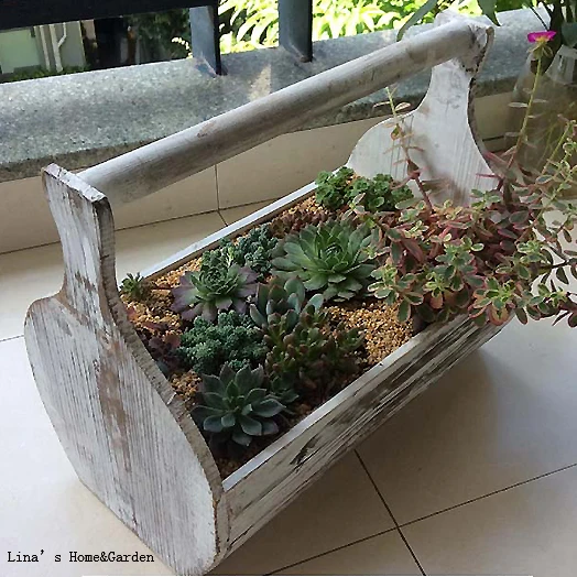 Мел ручной работы белые нежные витражные деревянные кашпо корзина|planter baskets|wood