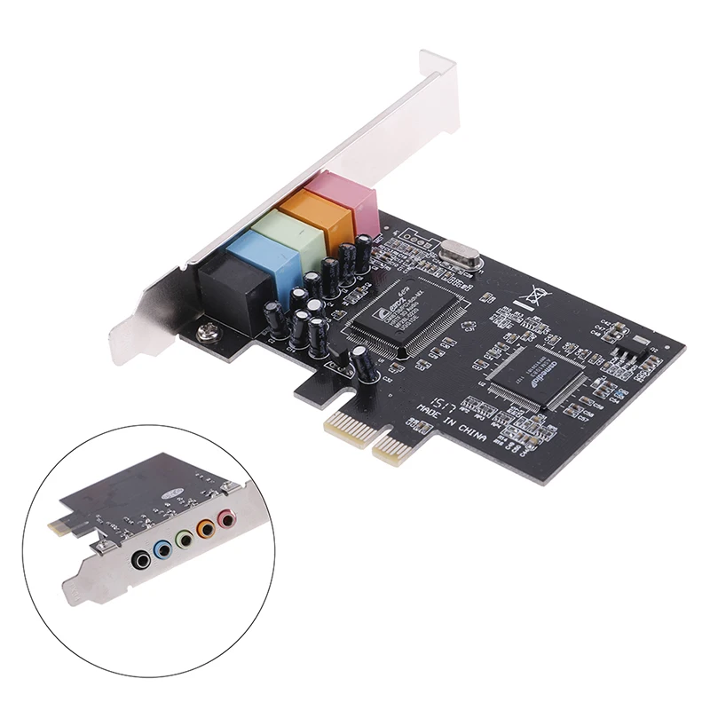 PCI-E Audio Digital Sound Card 5.1 Solid Capacitors CMI8738 Chipset for Computer