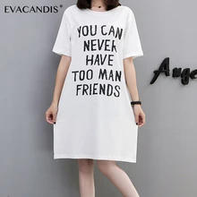 

Plus Size Cartoon Midi T Shirt Dress Elegant Korean 5XL Cute Black White Summer Dress Women Cotton Casual Vestidos 2018