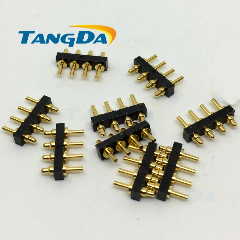 Контактный разъем Tangda pogo 10*7 1*2 5 мм интервал между реальным интерфейсом 2 (PH) 4p