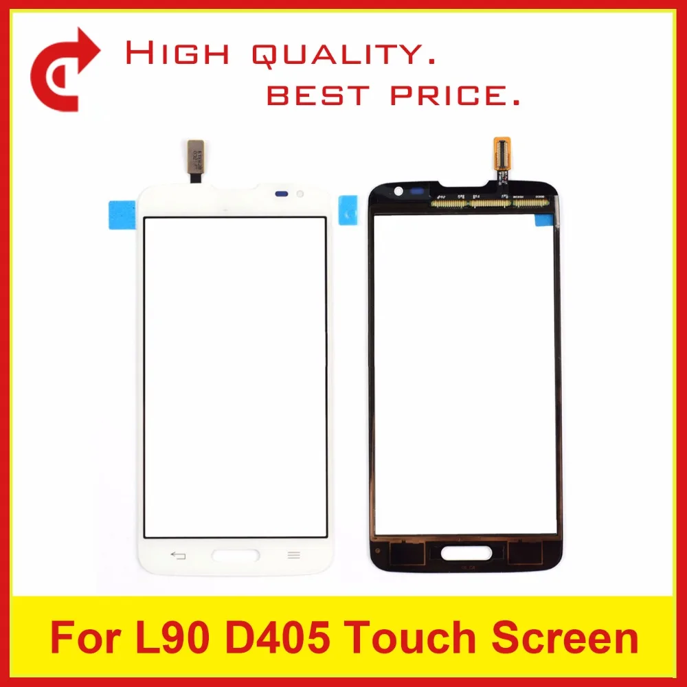 

High Quality 4.7" For LG L90 D405 D415 Dual L90 D410 Glass Lens Touch Screen Digitizer Sensor Outer Panel Black Tracking Code
