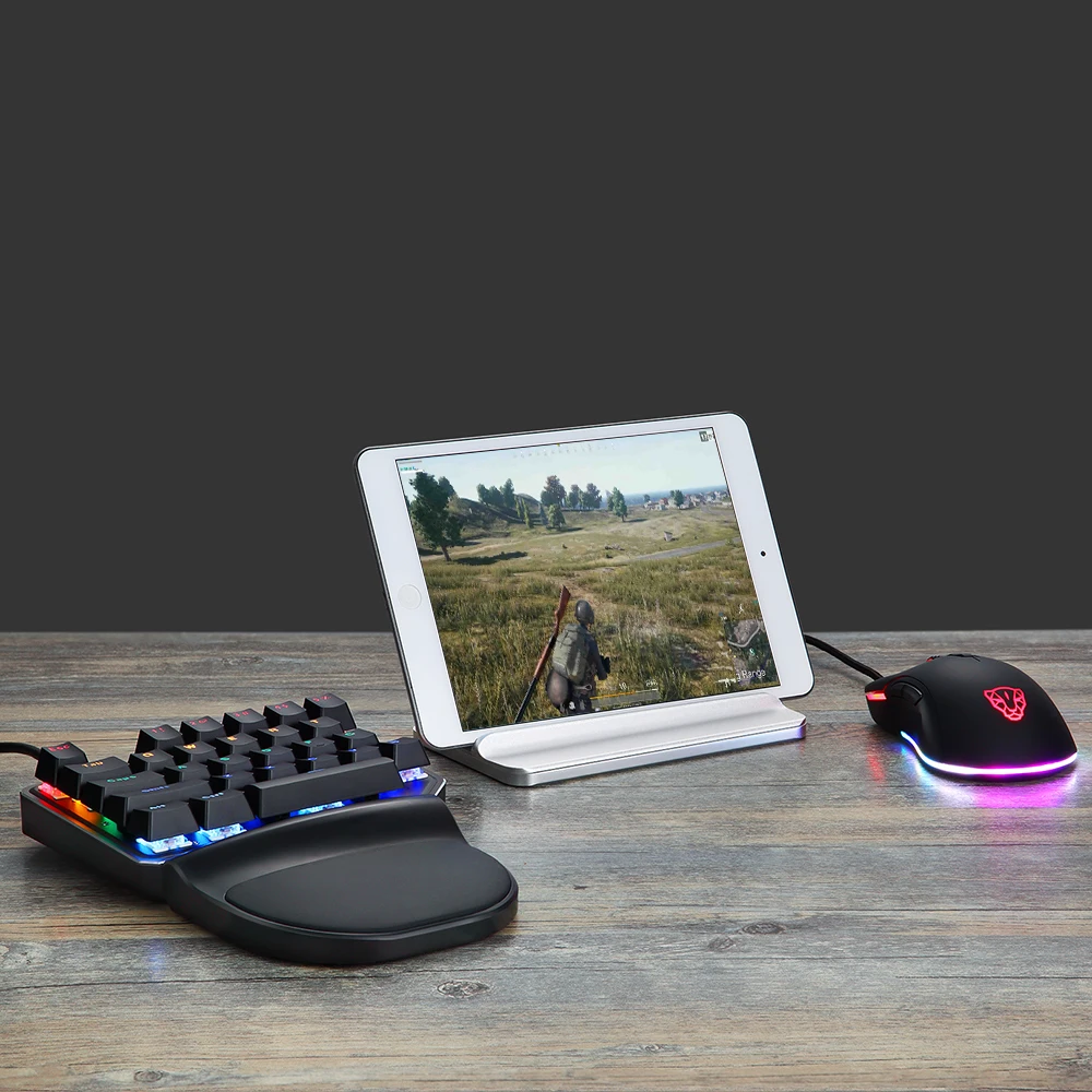 Механическая клавиатура Motospeed K27 проводная USB и мышь для компьютера ноутбука