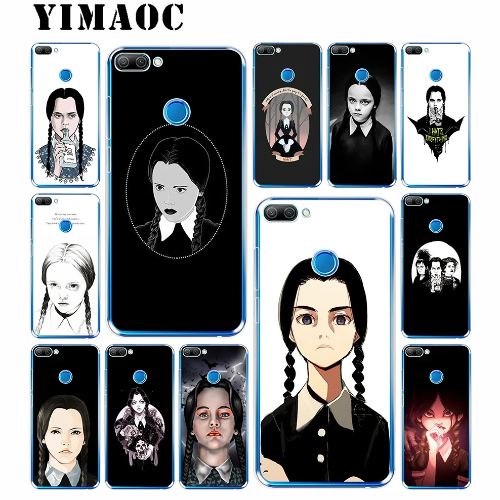 

YIMAOC Wednesday Addams Soft Case for Huawei Honor 10 9 8X 8C 8 7C 7X 7A Pro 6A Lite Note 10 Nova 3i 3 2i Y6 Y7 Y9 Prime 2018