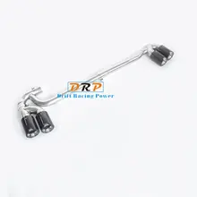 Boa Venda! Fibra de carbono Carro Modificado Tubo De Escape Silenciador cauda garganta com Superfície Brilhante para B * W X3X4 (o original carro)