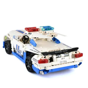 

430pcs Building Blocks City Police Vehicles Series Assembled Remote Control Police RC Car For Children Boy Gifts