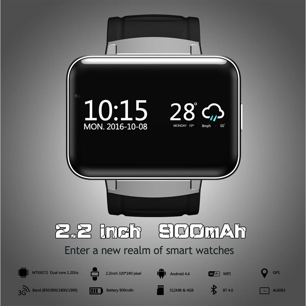 DM98 bluetooth Смарт часы Android с GPS 3G сим картой шагомер спортивный Трекер для мужчин 900