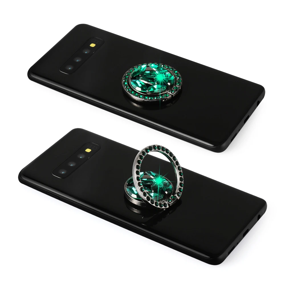 Universal Ultra Thin Luxury Diamond 360 Rotating Finger Ring Stand Holder For Cell Phone Tablet Metal Bracket Desk Durable | Мобильные