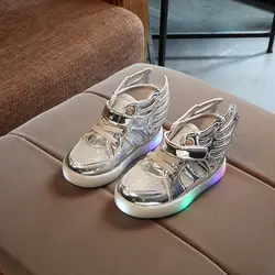 Ypyuna Дети СВЕТОДИОДНЫЙ обувь Новая осень дышащие детские повседневная обувь для мальчиков и девочек мигает светодиодный модные светящиеся