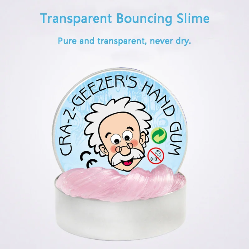 Colour Liquid Glass Putty Transparent Bounce Slime Toys Modeling Clay