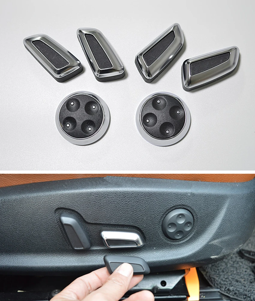 

CHROME MODIFIED SEAT ADJUSTMENT KNOB BUTTON BUTTON SWITCH FOR VW TIGUAN CC PASSAT B7 AUDI A4 A5 A6 B8 Skoda Octavia Superb Yeti