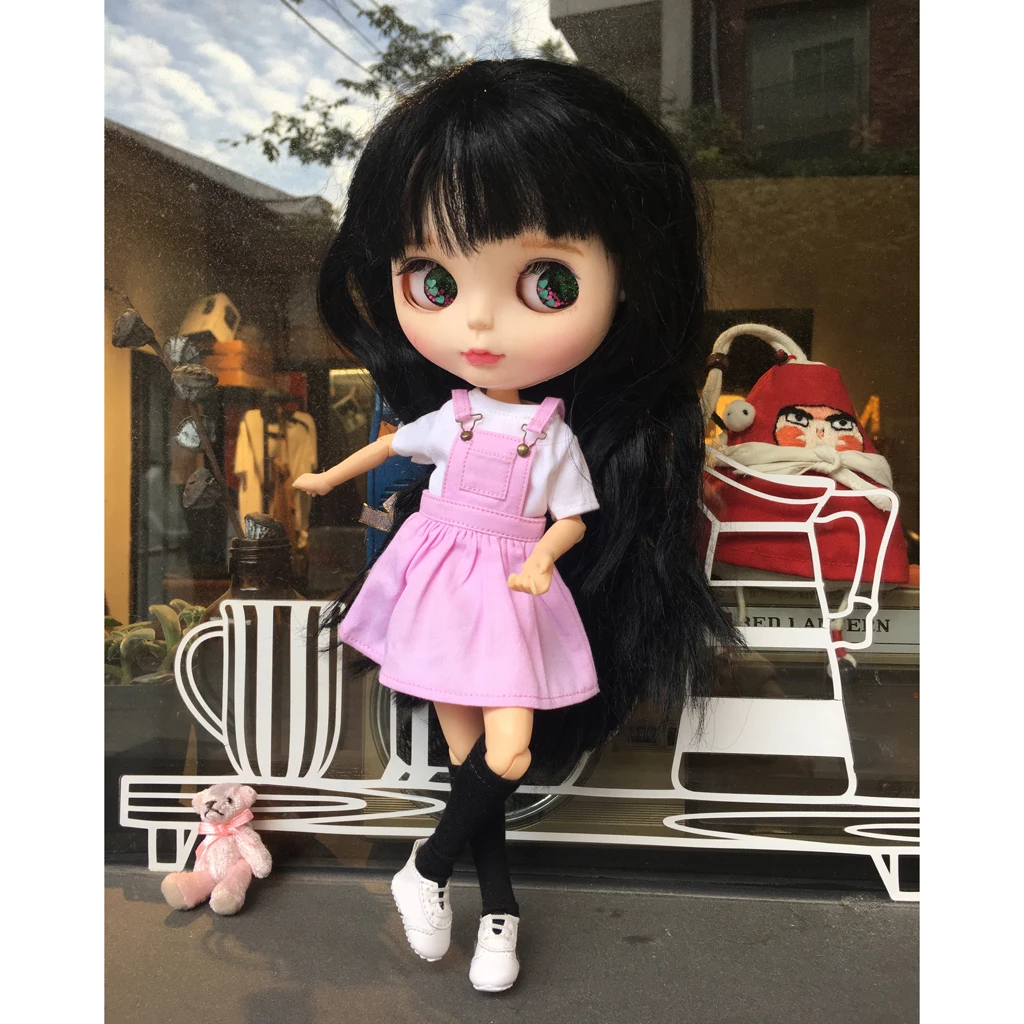 Модная розовая юбка баллон MagiDeal Одежда для кукол Blythe 1/6 аксессуары|Куклы| |