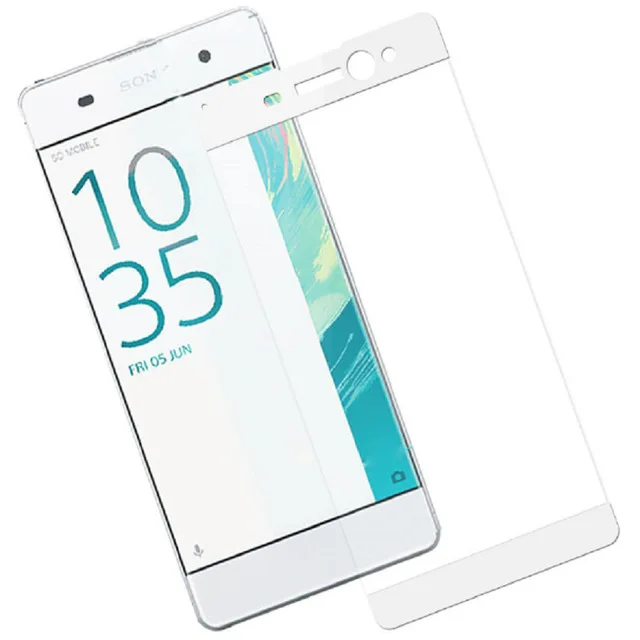 XA ультра полное покрытие для sony Xperia XA Ultra F3211 F3212 F3213 F3215 F3216 Закаленное стекло Защитная пленка чехол - Цвет: White