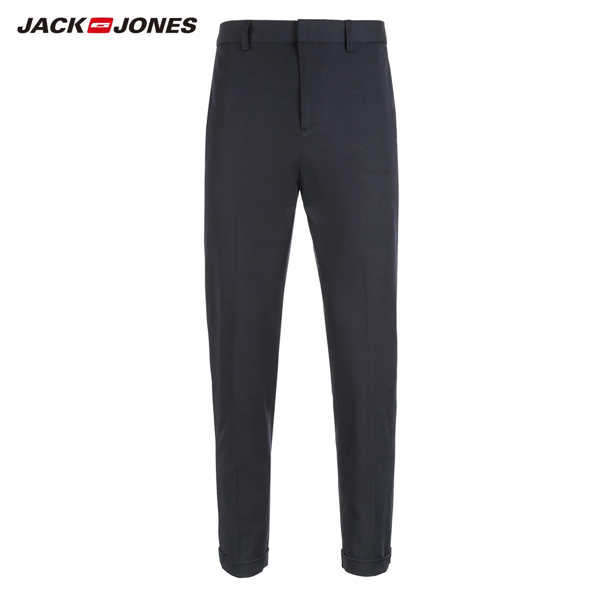 Jack Jones мужские хлопковые повседневные брюки для отдыха бизнес девять минут брюки мужские офисные брюки | 218314513