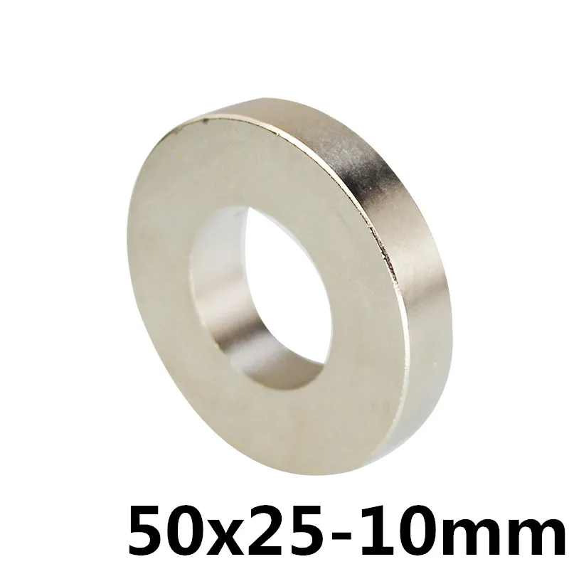 

50x25 mm Hole 10 mm Super Strong Ring Loop Countersunk Magnet Rare Earth Neo Neodymium Magnets Cylinder 6mm