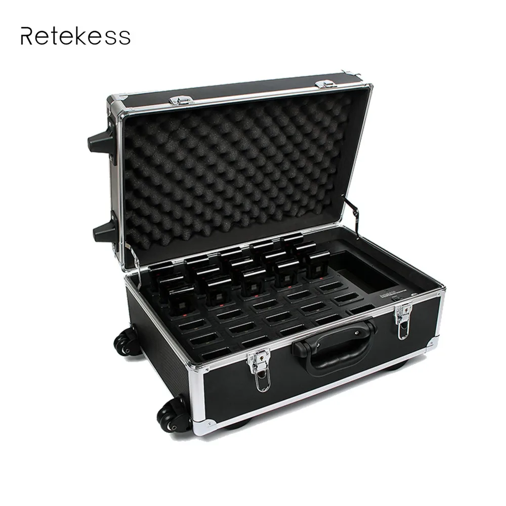 

Retekess Infrared Receiver Case Charger For Digital Infrared Wireless Conference System Rechargable Box For Meeting System