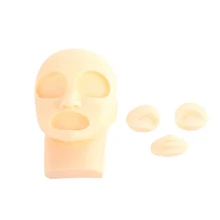 New Tattoo Practice Fake Skin Head Professional Tattoo Practice Silicone 3D Practice Skin Mannequin Cosmetic