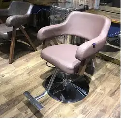 Твердой древесины кресла парикмахер магазин парикмахерское кресло