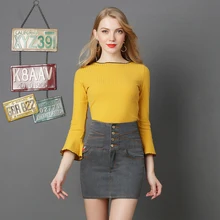 AudWhale Сексуальная Мини-Юбка Для Женщин Летняя бандажная однотонная хлопковая джинсовая юбка женская юбка пуш-ап Летняя джинсовая юбка