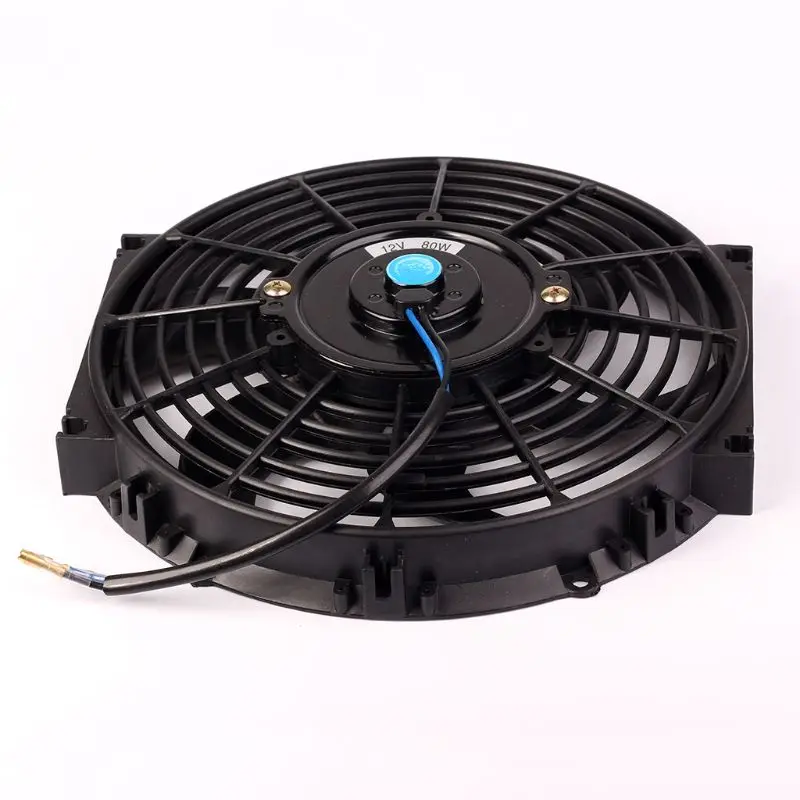 

1 Pc 10inch 12inch 14inch Universal Vehicle Car Radiator Fan Slim Push Pull Electric Engine Cooling Fan 12V Auto Car Accessories