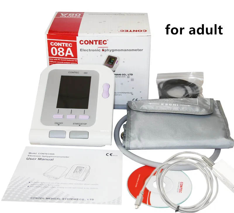 

Ambulatory Blood Pressure Monitor TFT Color Display Digital NIBP Monitor BP Monitor with Adult cuff & oximeter probe