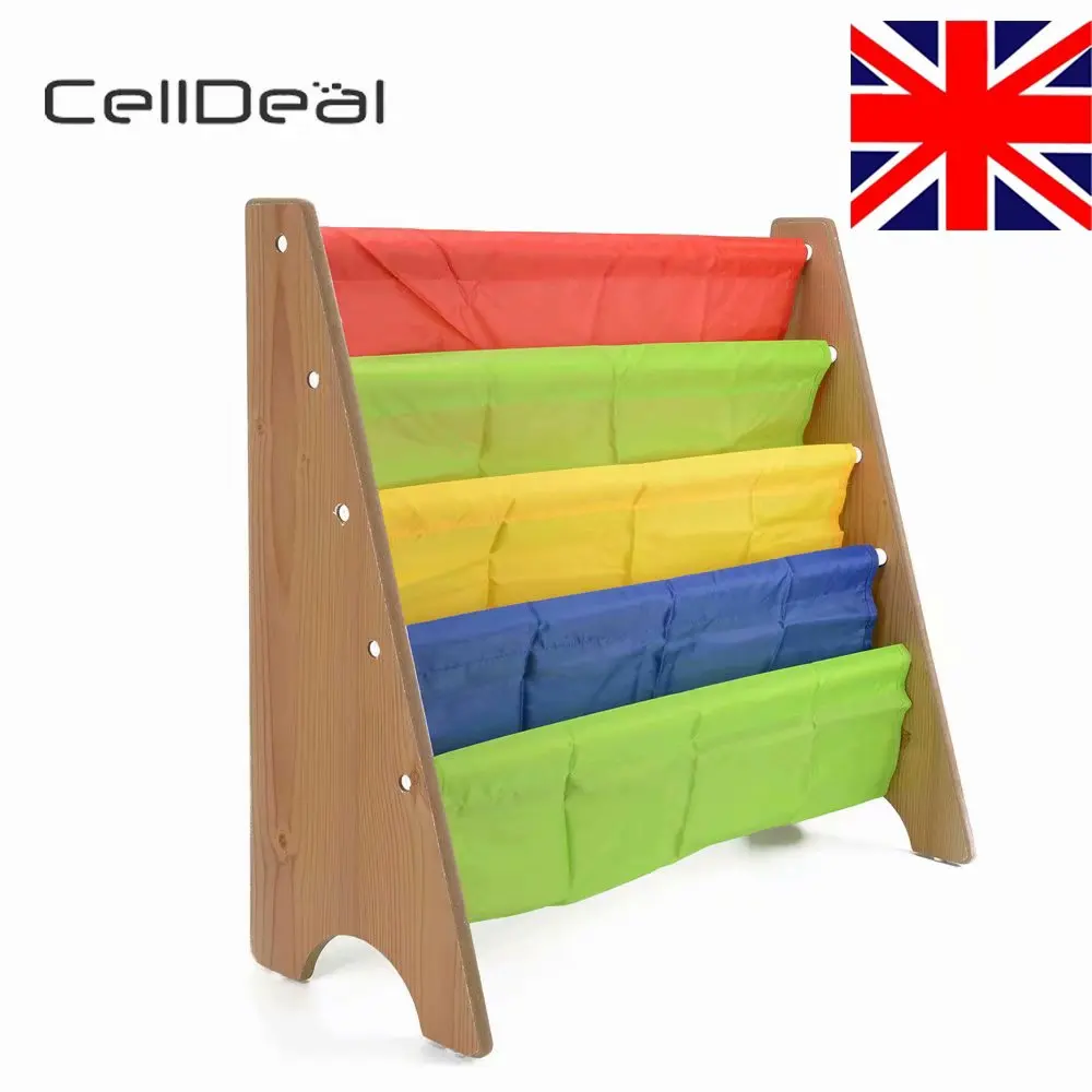 Celldeal Children Kids Book Storge Rack Bookcase Bookshelf Tidy