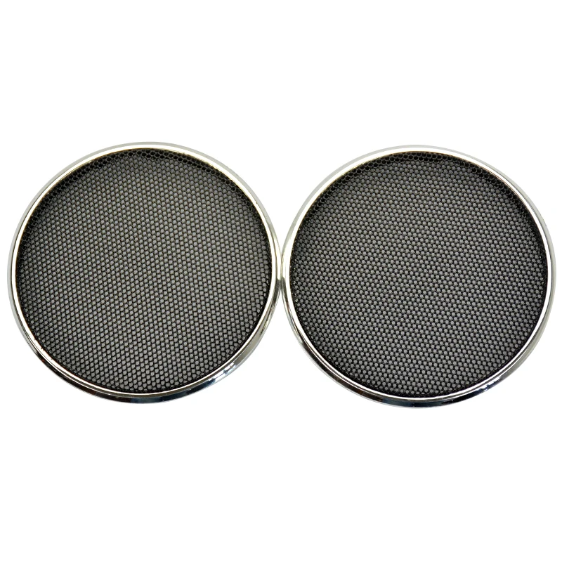 2PCS 4/" Inch Plating Car Speaker Cover Tweeter Grille Waffle Mesk Grills Grille