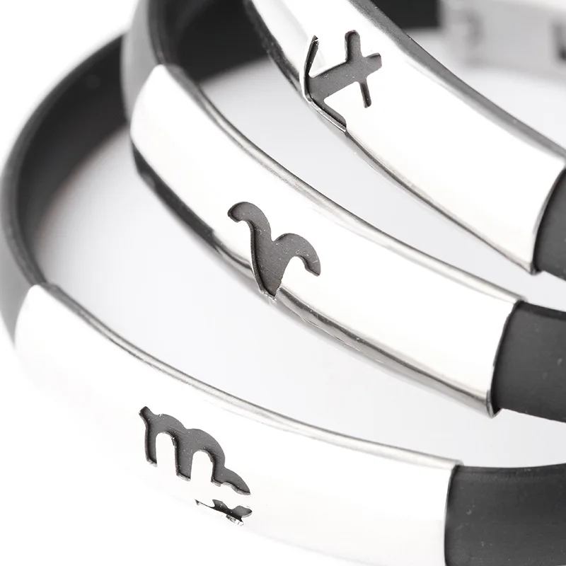 

Fashion Personalized Rubber Silicone Bracelet Customize Carving Logo Name Women And Men Jewelry