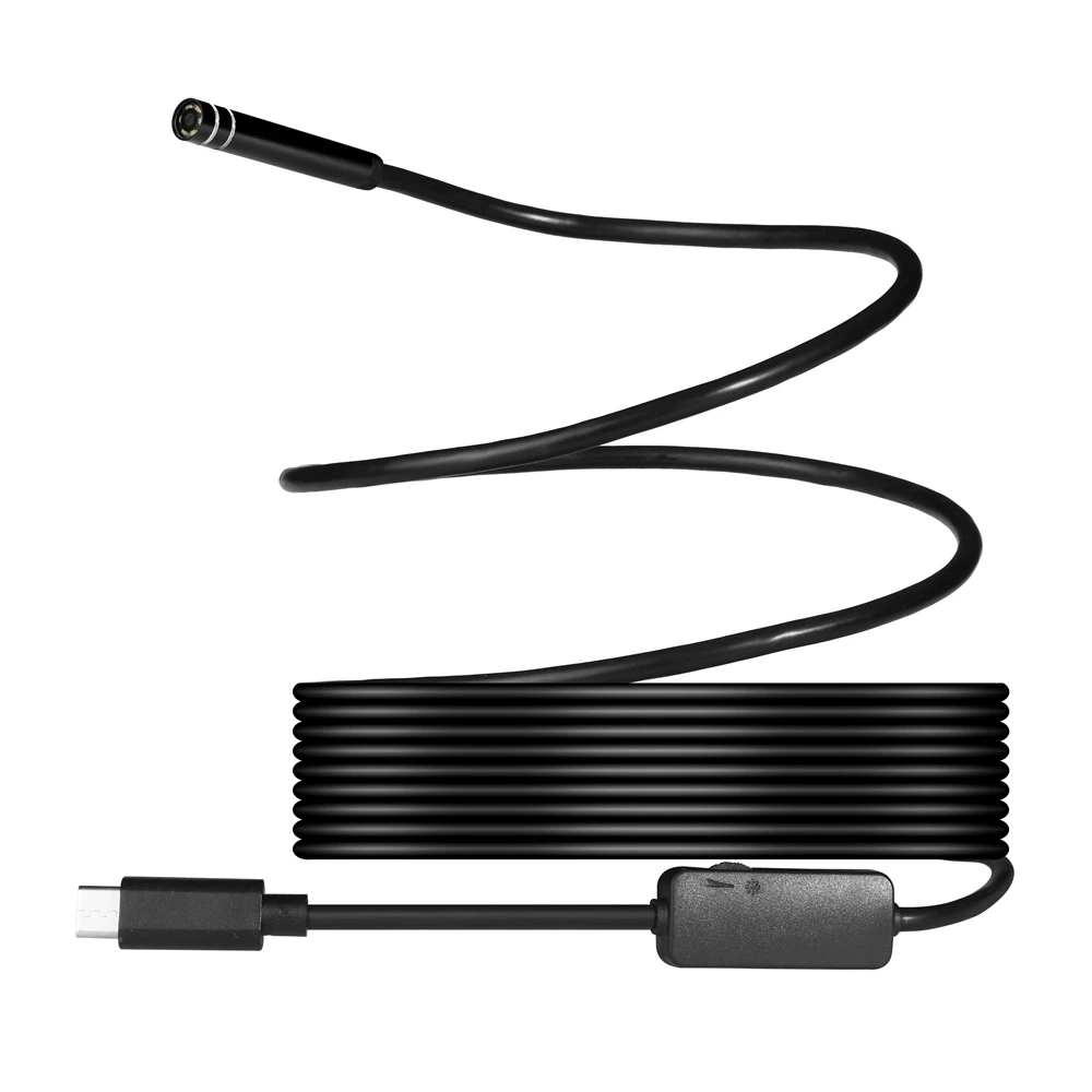 

5.5mm 6LED Waterproof Rigid Free Bending Type C Endoscope Borescope Inspection HD Camera for Andorid Smartphone Computer
