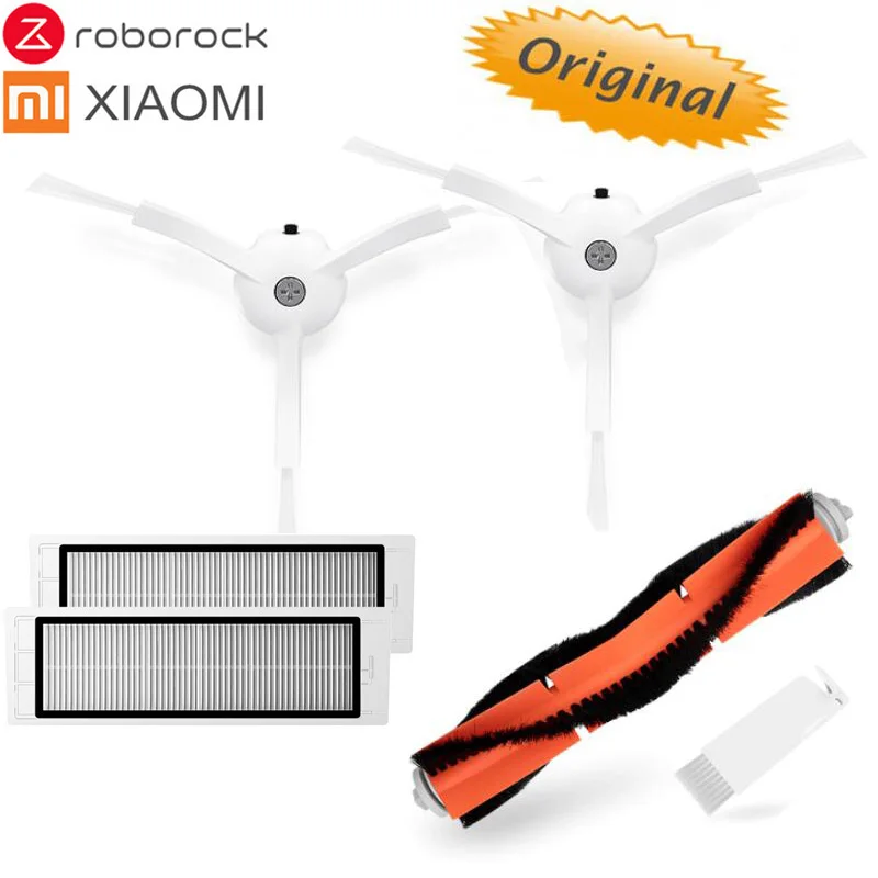 

Original Xiaomi Robot Vacuum Part Pack of HEPA Filter, Main Brush,Mopping cloth, Side Brush for Mijia / Roborock Vacuum Cleaner