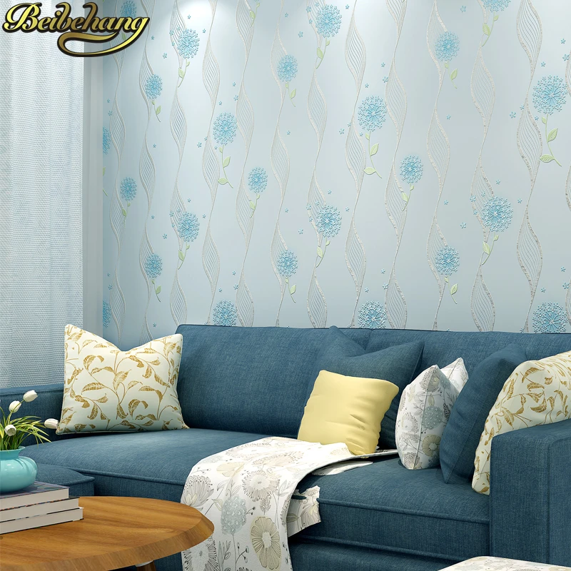 beibehang Warm pastoral non-woven self-adhesive wallpaper simple bedroom 3D stereo living room TV background wall paper beibehang Warm pastoral non-woven self-adhesive wallpaper simple bedroom 3D stereo living room TV background wall paper