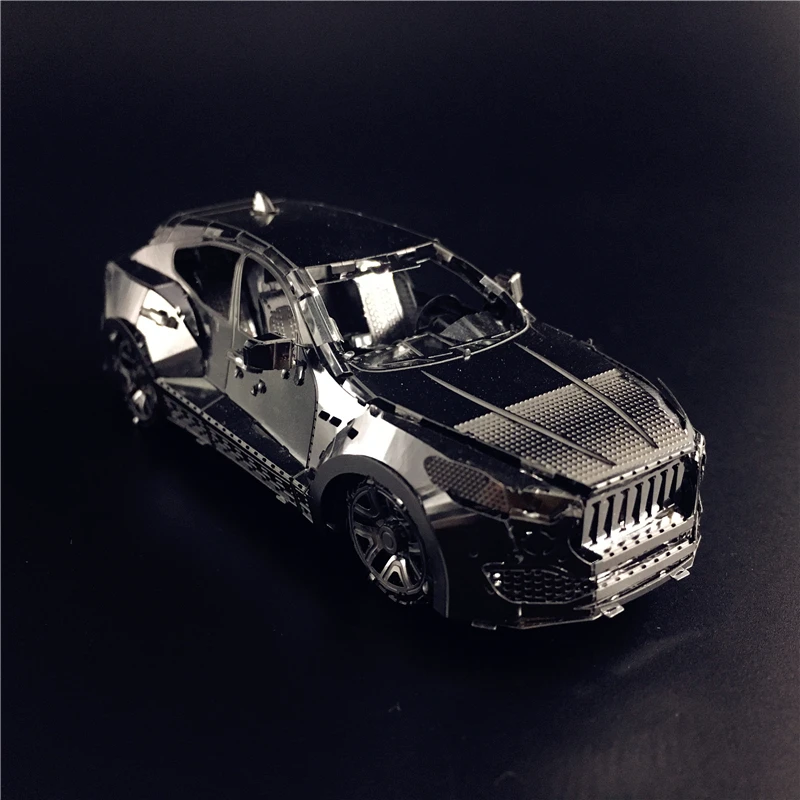 3D металлическая модель детская головоломка модель DIY модель серебряный Супер спортивный автомобиль ручной сборки подарок
