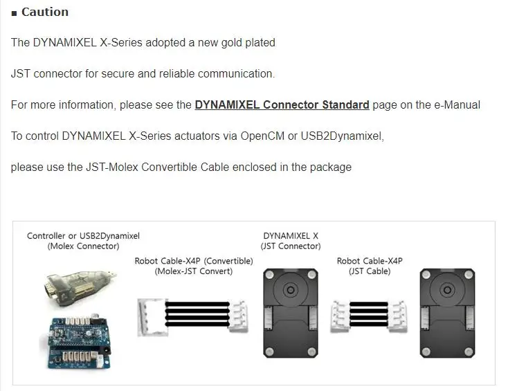 DYNAMIXEL XH430-W350-R Coréia ROBOTIS Dynamixel X série Atuador braço mecânico leme