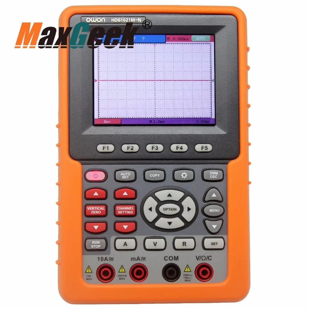 

OWON Handheld HDS1021M-N DSO Digital Oscilloscope Multimeter 2 in 1 20MHz 3.7'' TFT