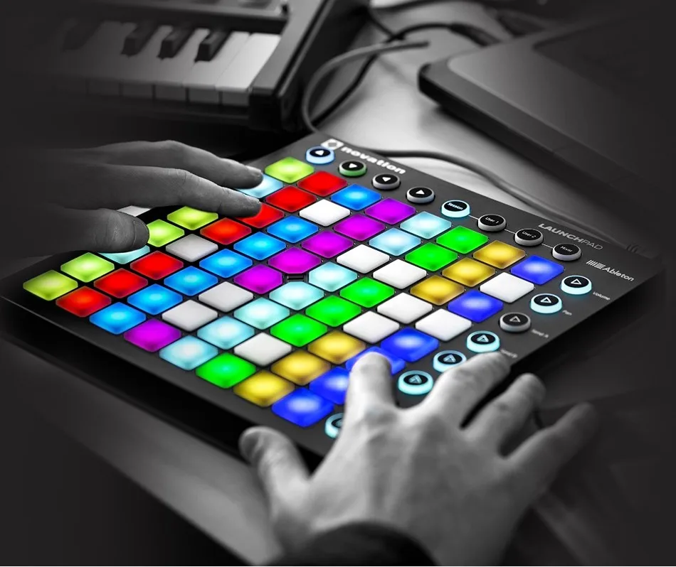 Novation Launchpad RGB MIDI клавиатура контроллер ударные колодки 64 RGB хит pad USB DJ сценический музыкальный Launchpad MK2