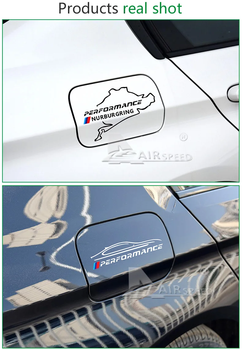 Airspeed Car Stickers M Performance Auto Sticker Fuel Tank Cap Decal Accessories for BMW E46 F30 E90 E60 F20 F10 E36 E39 E87 E70 (6)
