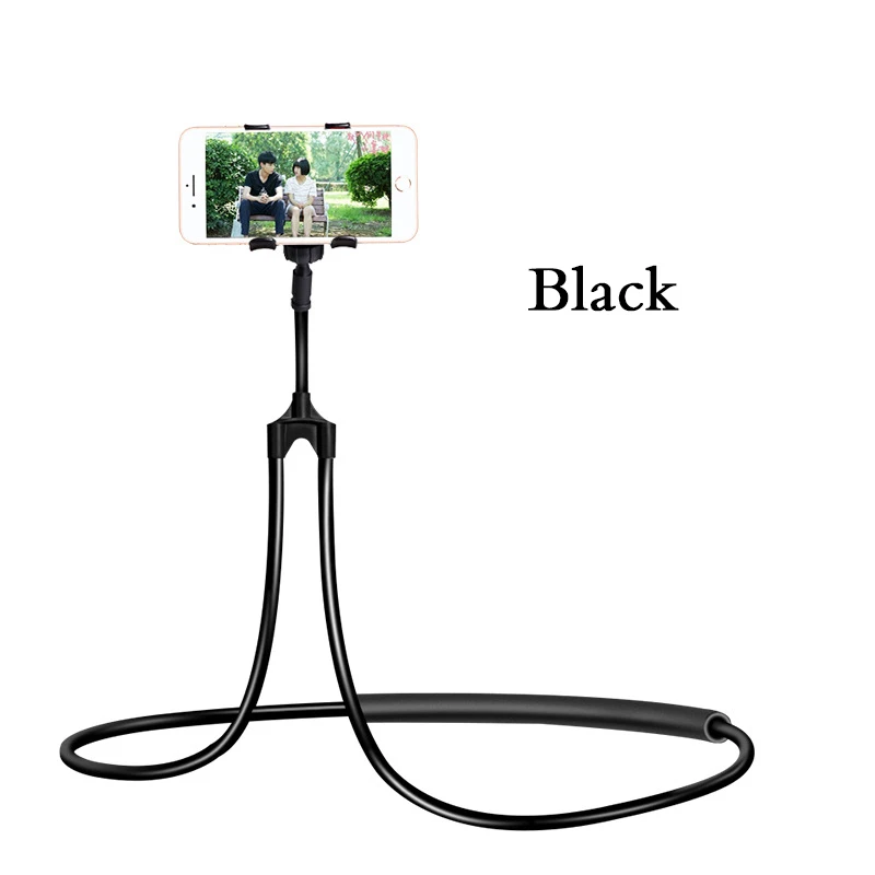 

Universal Lazy Neck Phone Holder Stand For iPhone Desk 360 Degree Rotation Mobile Phone Mount Bracket Cell Phone Holder Stand