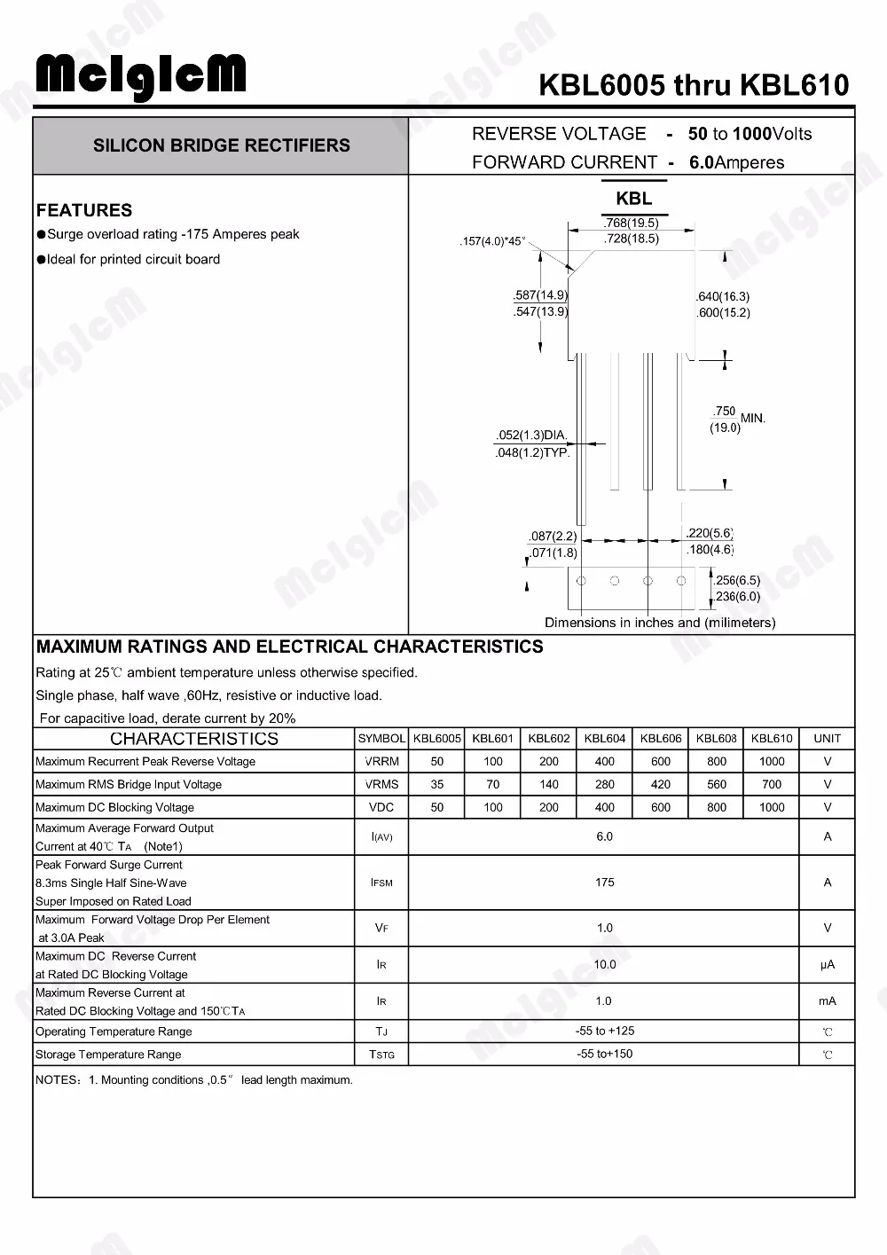 MCIGICM 10 шт. 6A 800V диодный мост выпрямитель kbl608|bridge rectifier|diode bridge rectifierdiode |