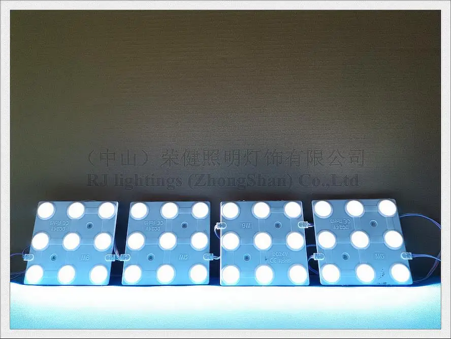 led injection module light square 9 led 9w dc24v (5)