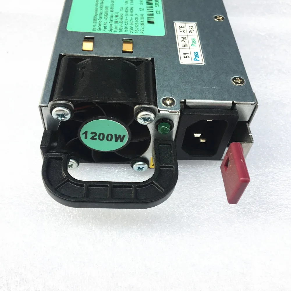 DL580G7 сервера Мощность DPS-1200FB в HSTNS-PL11 490594-001 438203-001 498152-001 аккумулятор большой емкости 12В 100A 1200W импульсный источник питания светодиодного табло