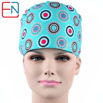 

Hennar Womens Scrub Caps 2018 Hospital Medical 100% Cotton Surgical Scrub Caps Lab Clinic Dental Operation Caps for Doctor Nurse