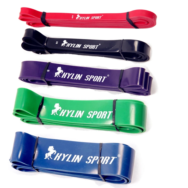 

Set of 5 Natural latex 41"Resistance Bands Power Lifting Pull Up Strengthen Muscles Loop Fitness