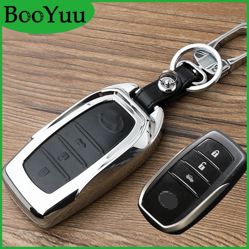 BooYuu цинковый сплав автомобильный брелок для ключей Toyota RAV4 Crown Prado Highlander Camry Corolla 86
