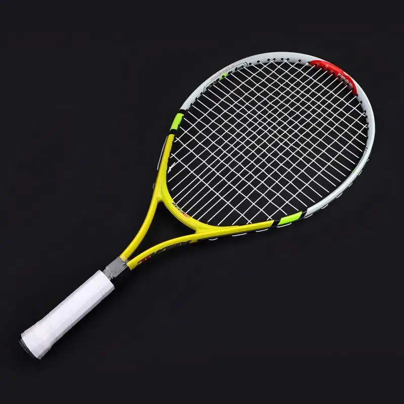 3 Цвета Профессиональный Дети подросток Теннисные Ракетки Прочный Алюминий сплава теннисные ракетки для подготовки практики - Цвет: Цвет: желтый