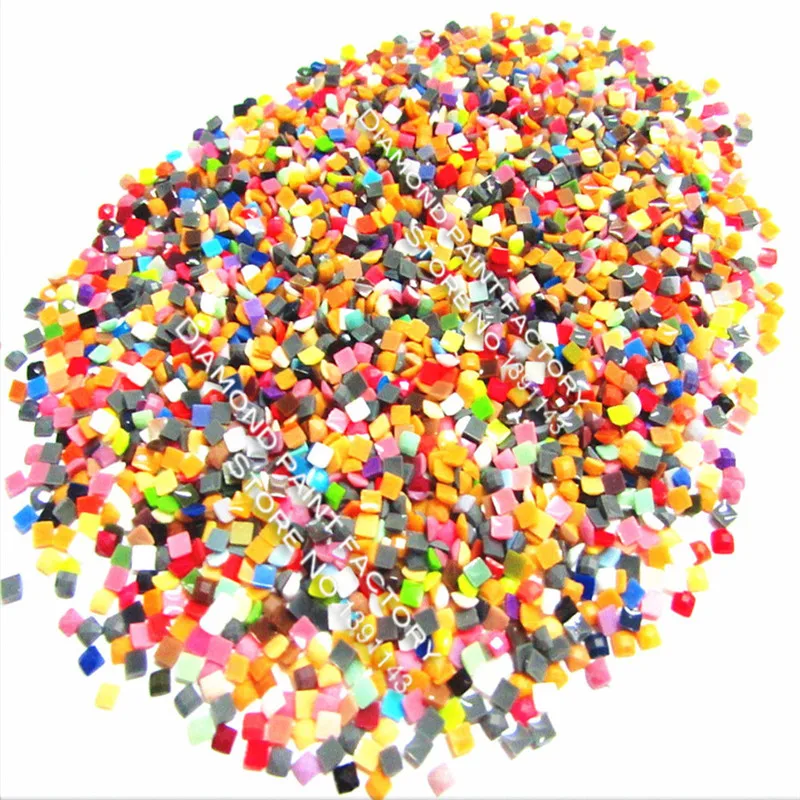 DIAMOND PAINTING ACCESSORY Wholesale Square Resin Diamond 180000pcs Bag 1KG Bag 447 Colors Can Choose