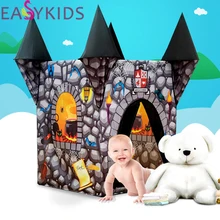 Детская игровая палатка Складная портативная девочка принцесса замок крытый Открытый игрушечные палатки дом замок игровой дом для детей лучшие подарки